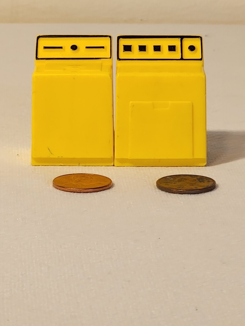 Fisher Price Vintage Little People Yellow Washer And Dryer Set Play Family House